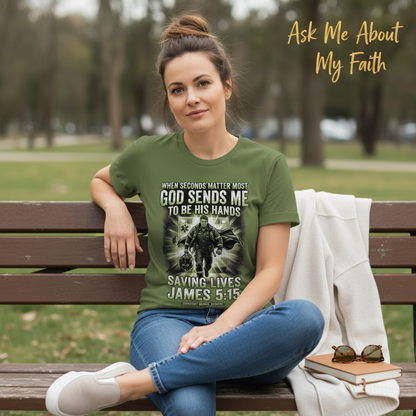 God Sends Me to Be His Hands T-Shirt__pair