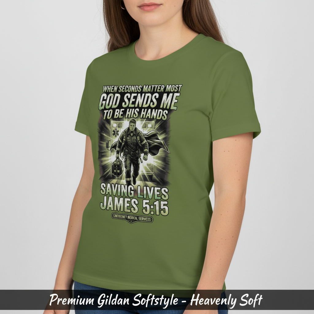 God Sends Me to Be His Hands T-Shirt__space