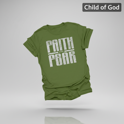 Faith over Fear T-Shirt_3d_float