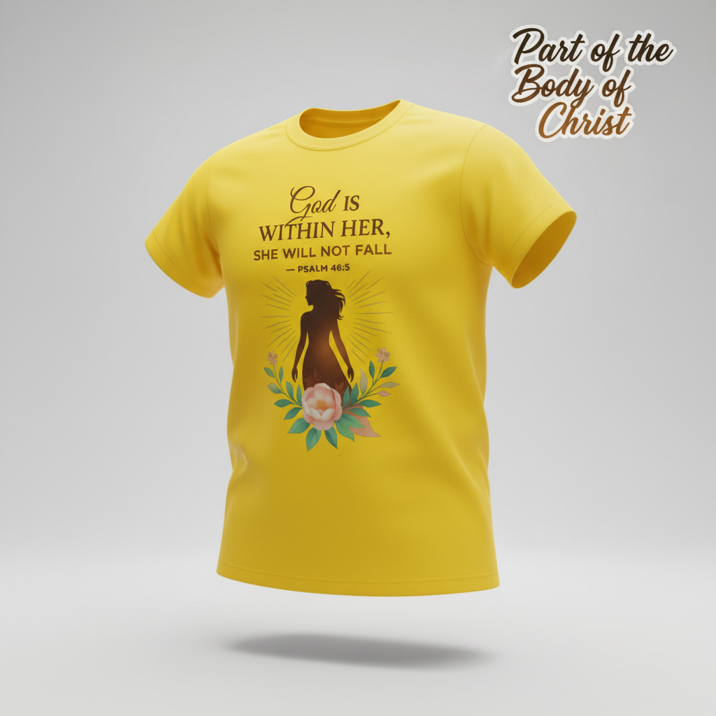 God Is Within Her T-Shirt_3d_float