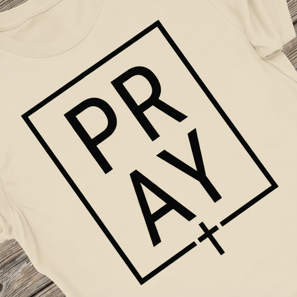 Bold PRAY Statement T-Shirt_extreme_za
