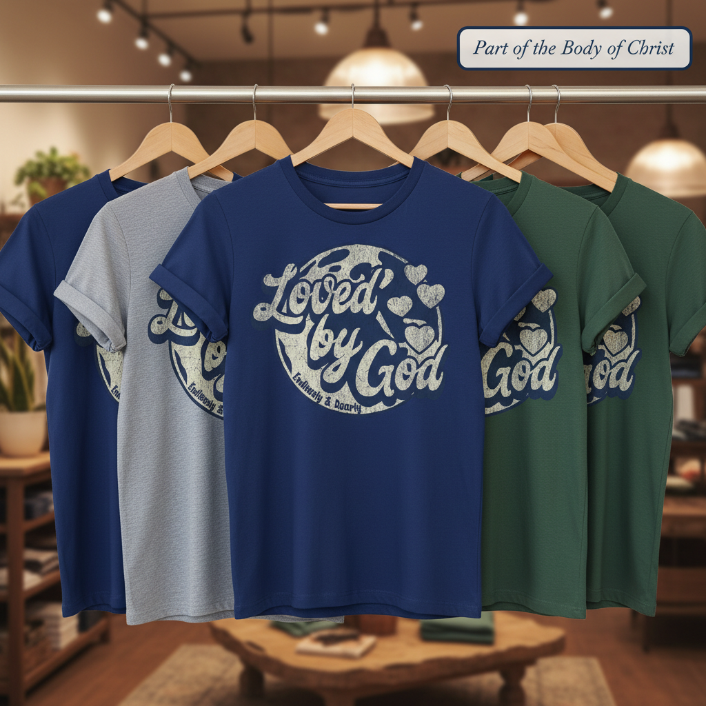 Loved by God T-Shirt_boutique_rack