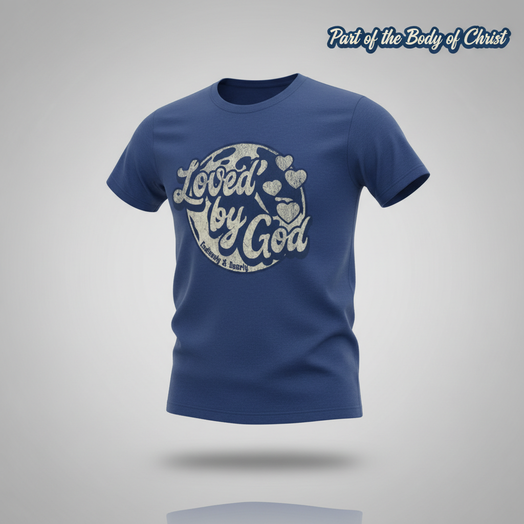 Loved by God T-Shirt_3d_float