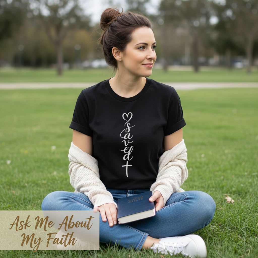 Saved by the cross T-Shirt__pair