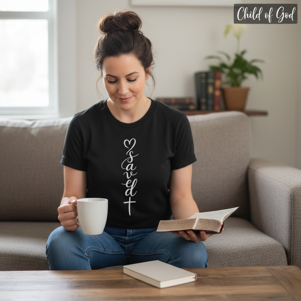 Saved by the cross T-Shirt__use