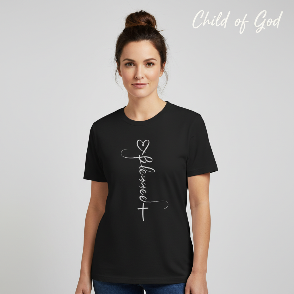 Blessed Cross Heart T-Shirt__hero