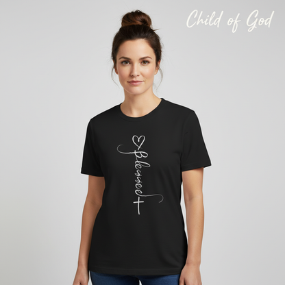 Blessed Cross Heart T-Shirt__hero
