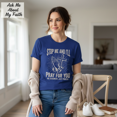 Stop Me and I'll Pray T-Shirt__pair