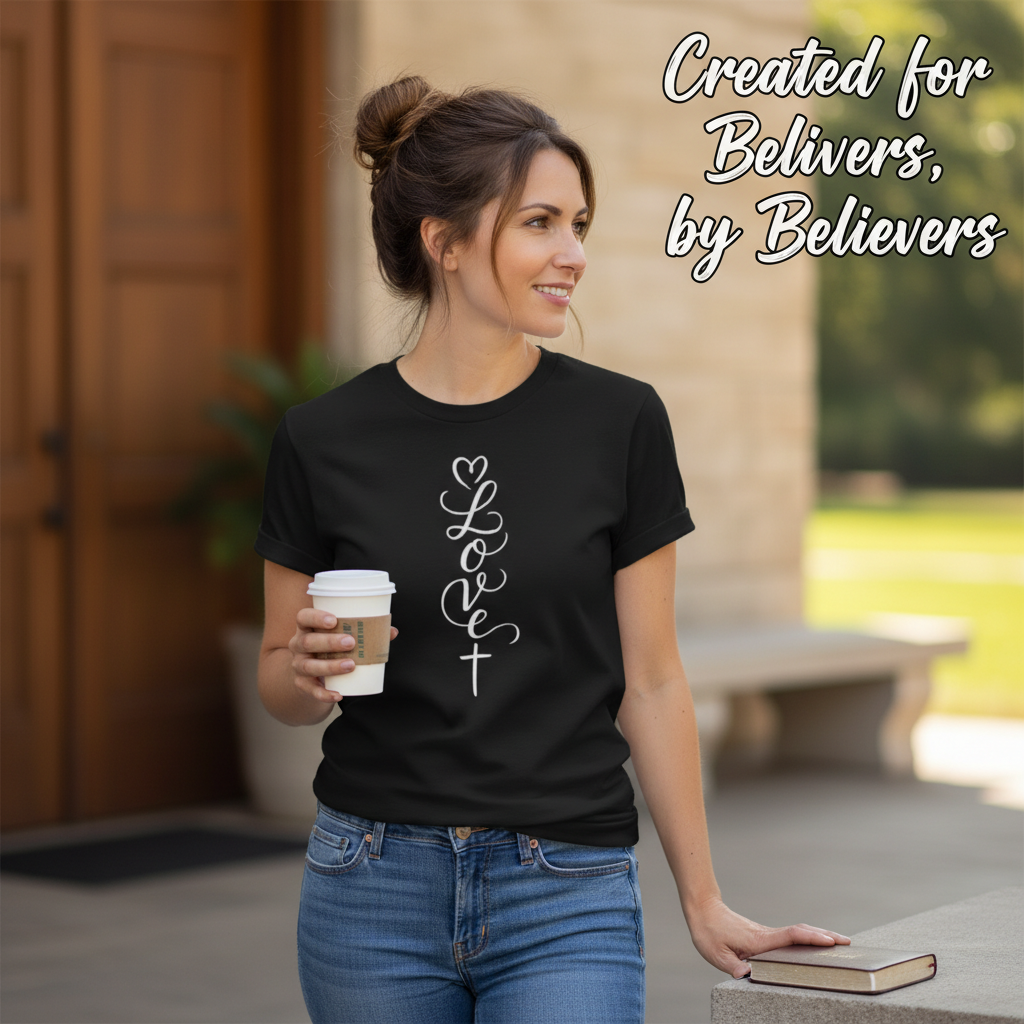 Loved in Christ T-Shirt__lifestyle