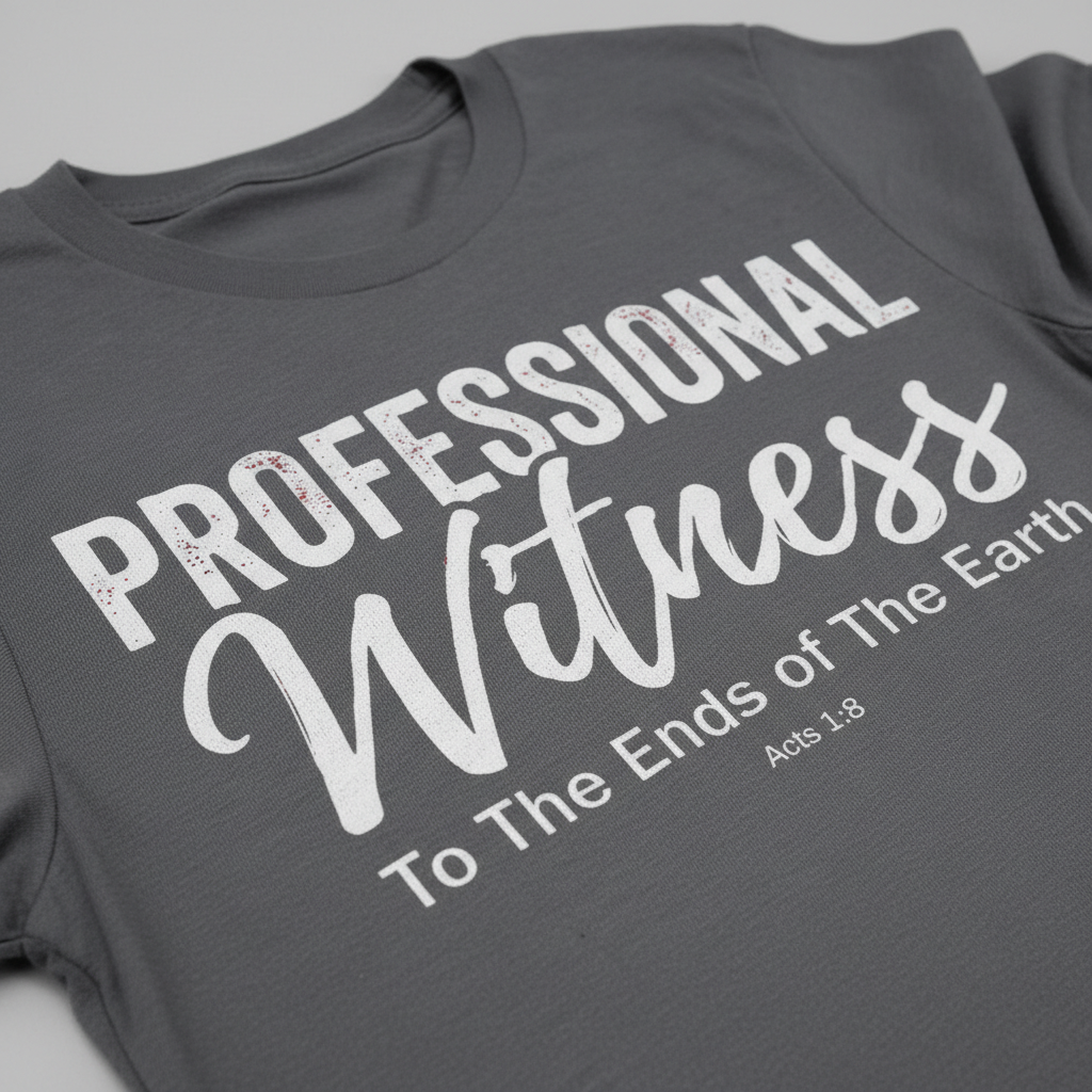 Professional Witness T-Shirt__detail