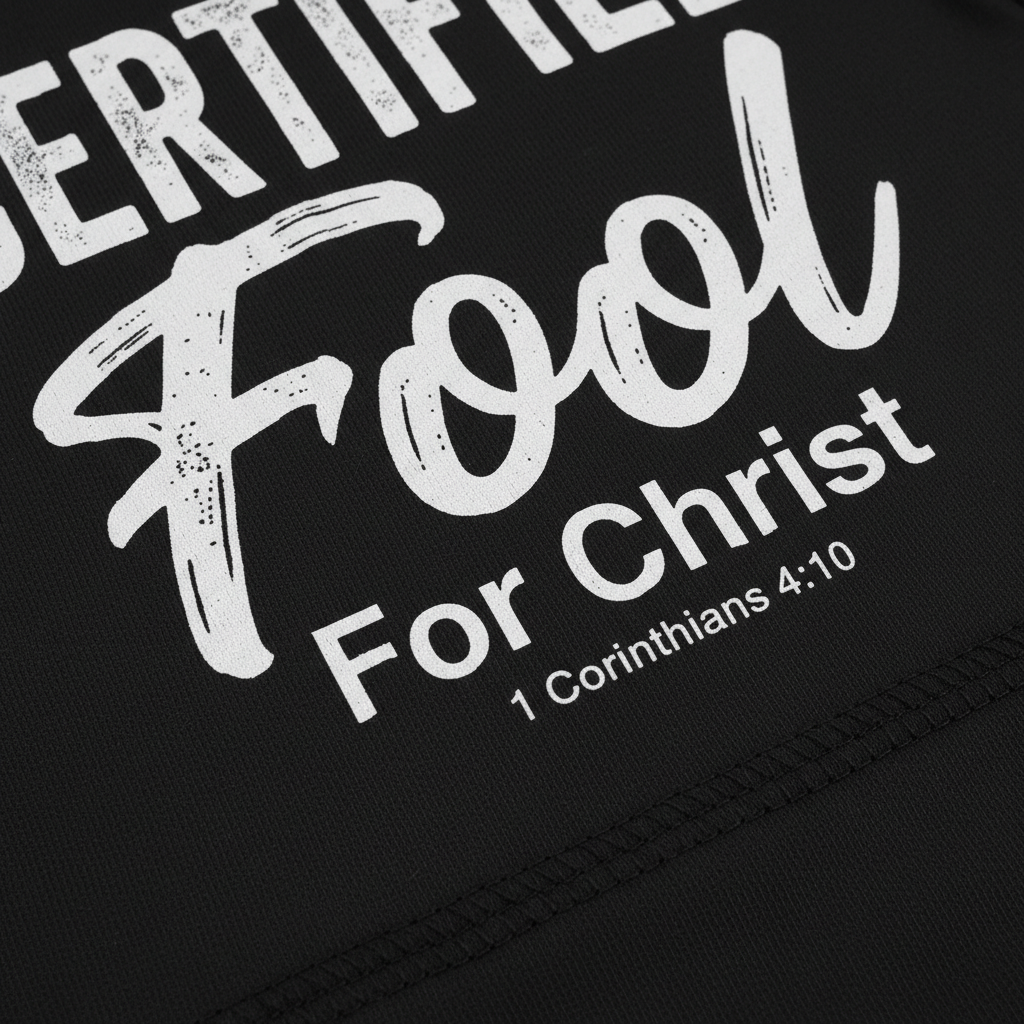 Certified Fool for Christ T-Shirt__detail
