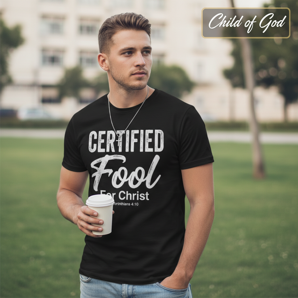 Certified Fool for Christ T-Shirt__lifestyle