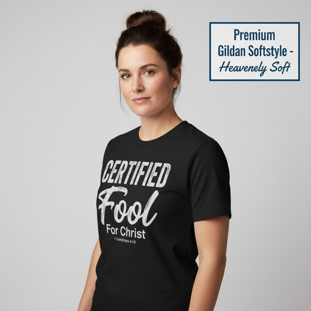Certified Fool for Christ T-Shirt__benefit