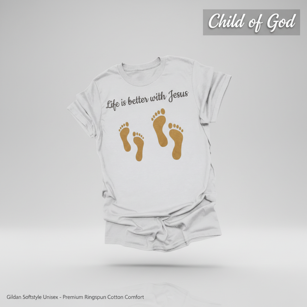 Life Is Better with Jesus T-Shirt_3d_float