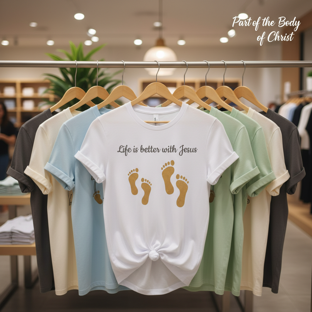 Life Is Better with Jesus T-Shirt_boutique_rack