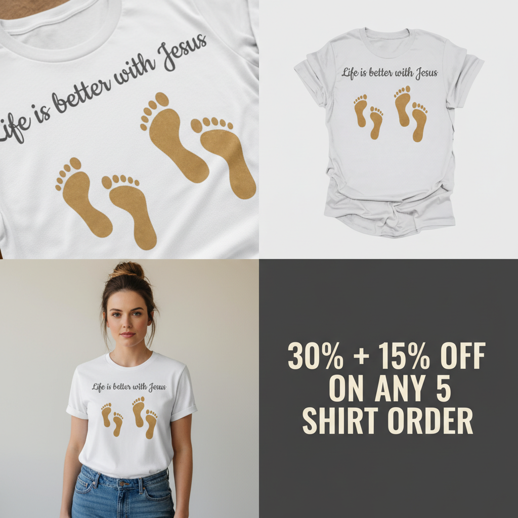 Life Is Better with Jesus T-Shirt_4_panel