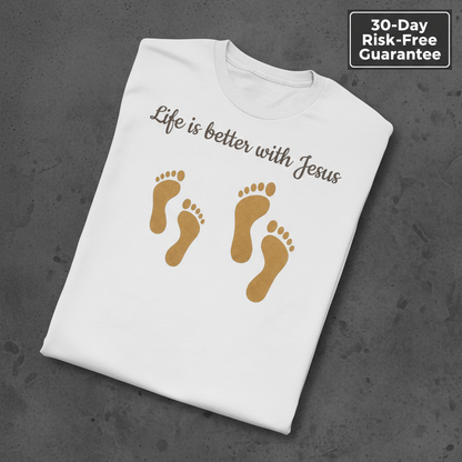 Life Is Better with Jesus T-Shirt_fold_tilt
