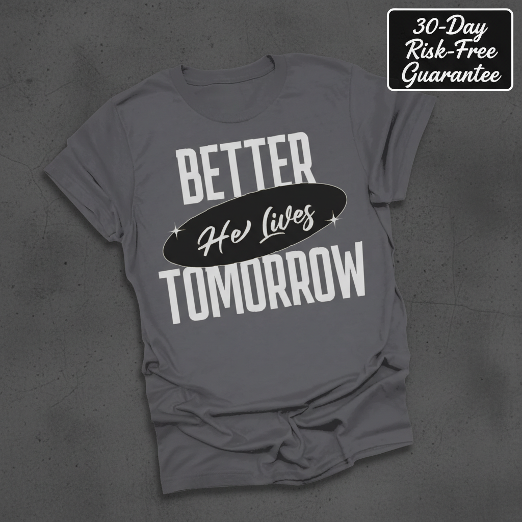 He Lives Better Tomorrow T-Shirt_fold_tilt