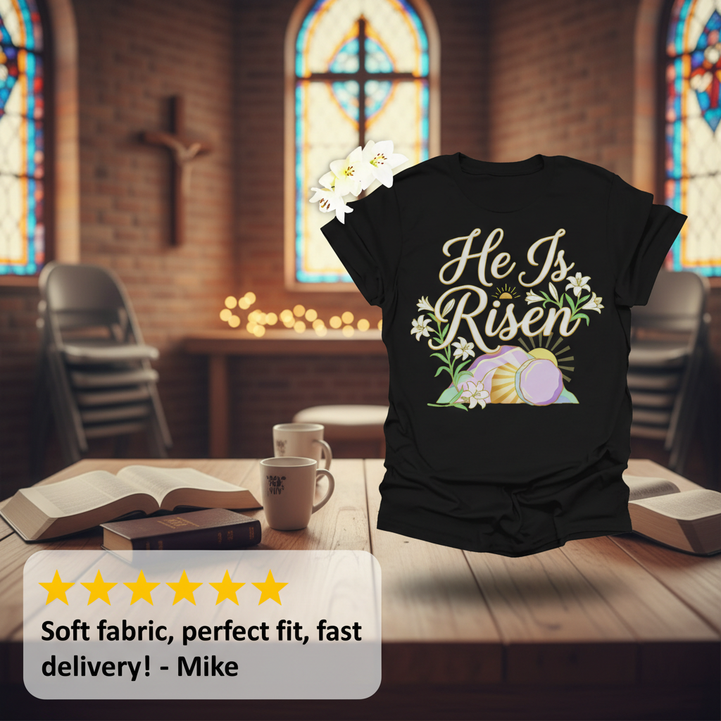 He Is Risen T-Shirt_review