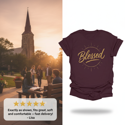 Radiant Blessed T-Shirt_review