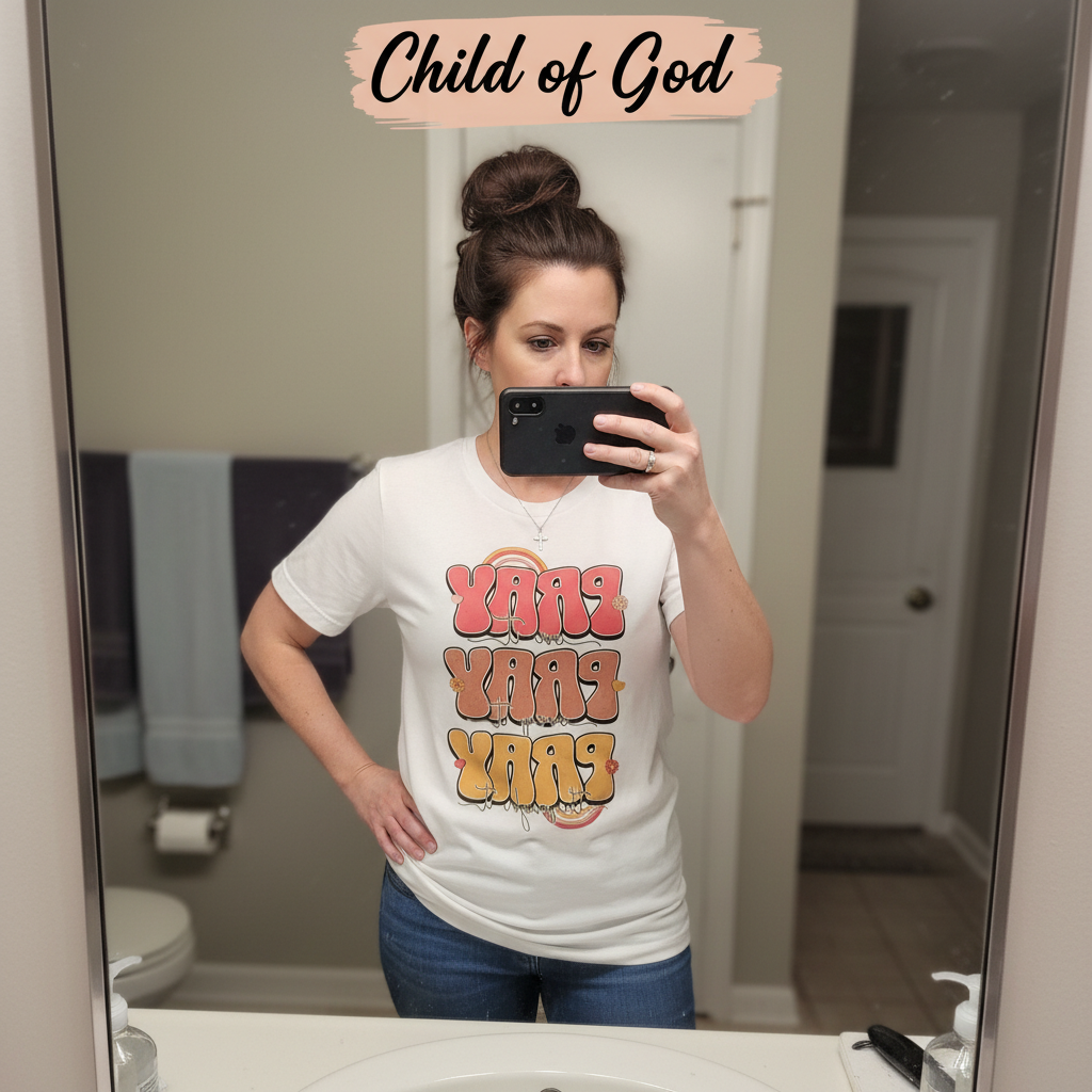 Pray On It Pray Over It Pray Through It T-Shirt_mirror_selfie
