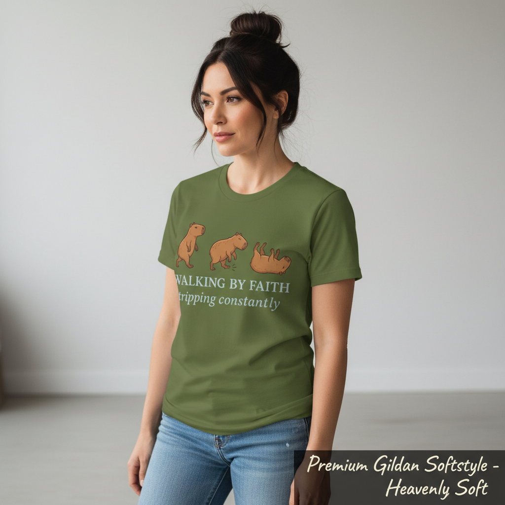 Walking by Faith T-Shirt__space