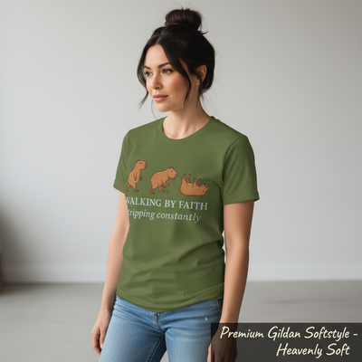 Walking by Faith T-Shirt__space