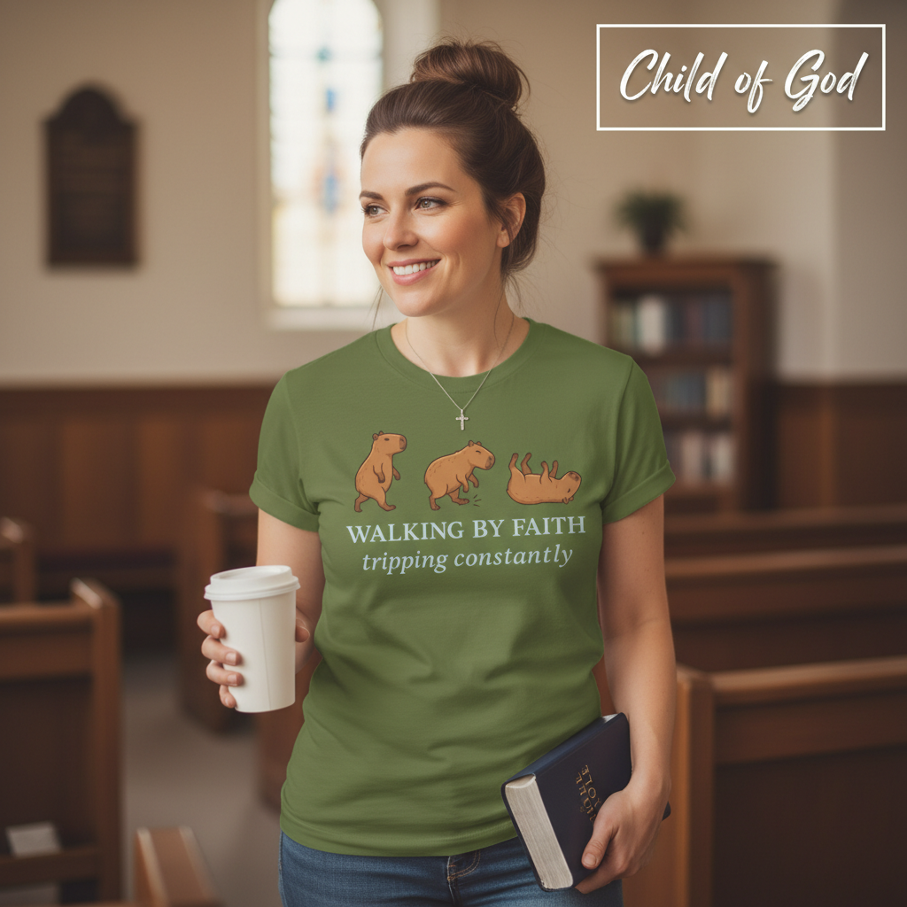 Walking by Faith T-Shirt__lifestyle
