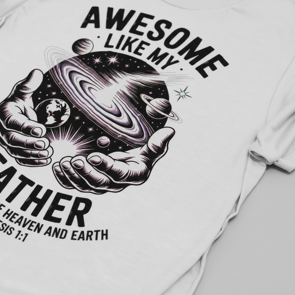 Awesome Like My Father T-Shirt__detail