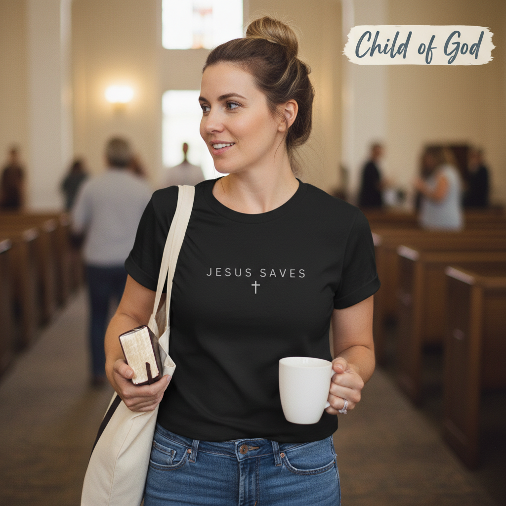Jesus Saves T-Shirt__lifestyle