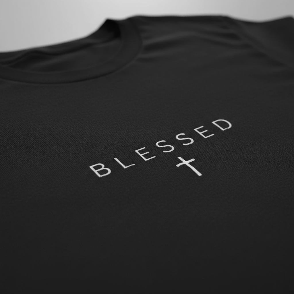 Blessed Cross T-Shirt__detail