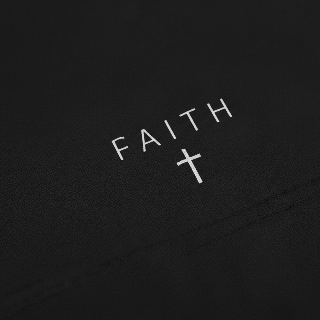 Faith Cross T-Shirt__detail