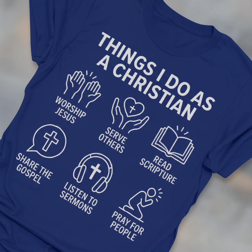 Things I Do As A Christian T-Shirt_extreme_za