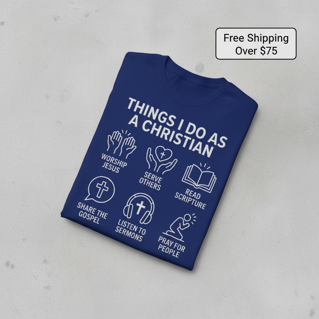 Things I Do As A Christian T-Shirt_fold_tilt