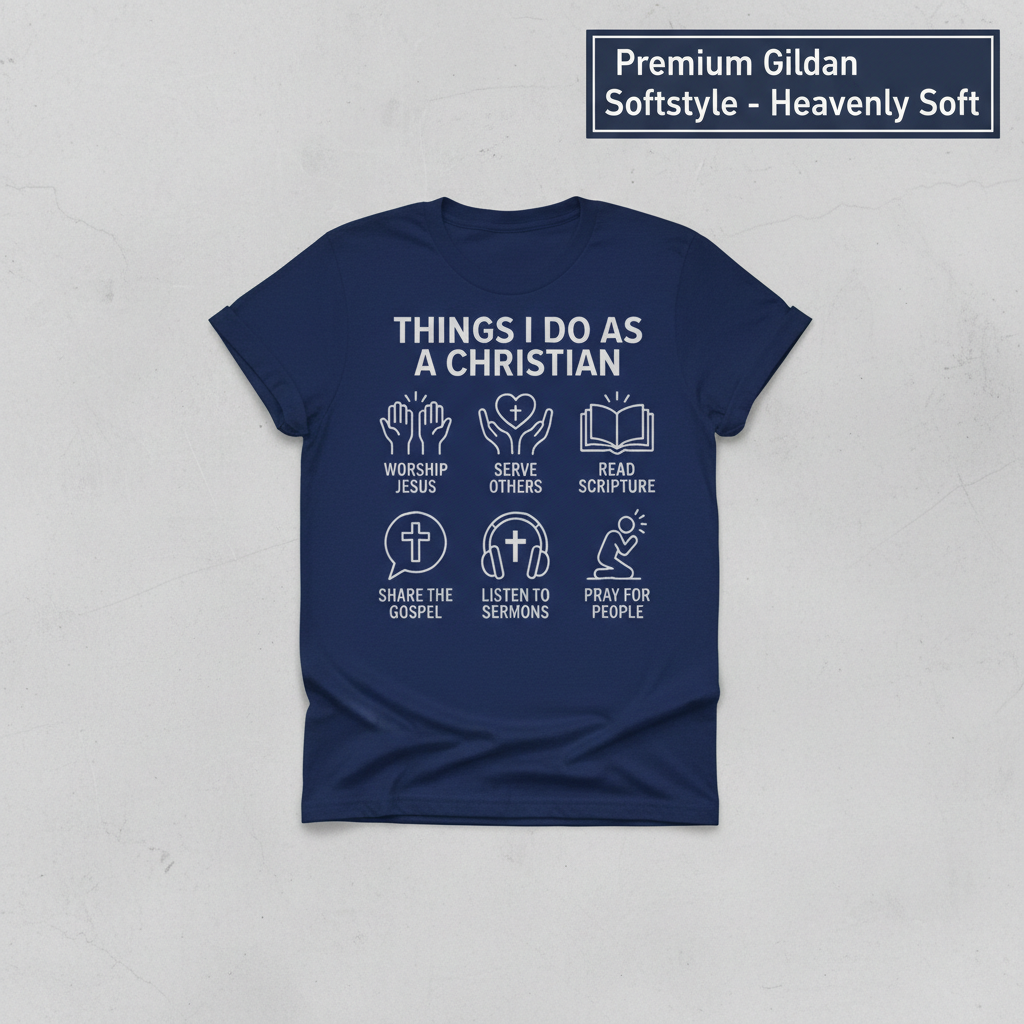 Things I Do As A Christian T-Shirt_clean