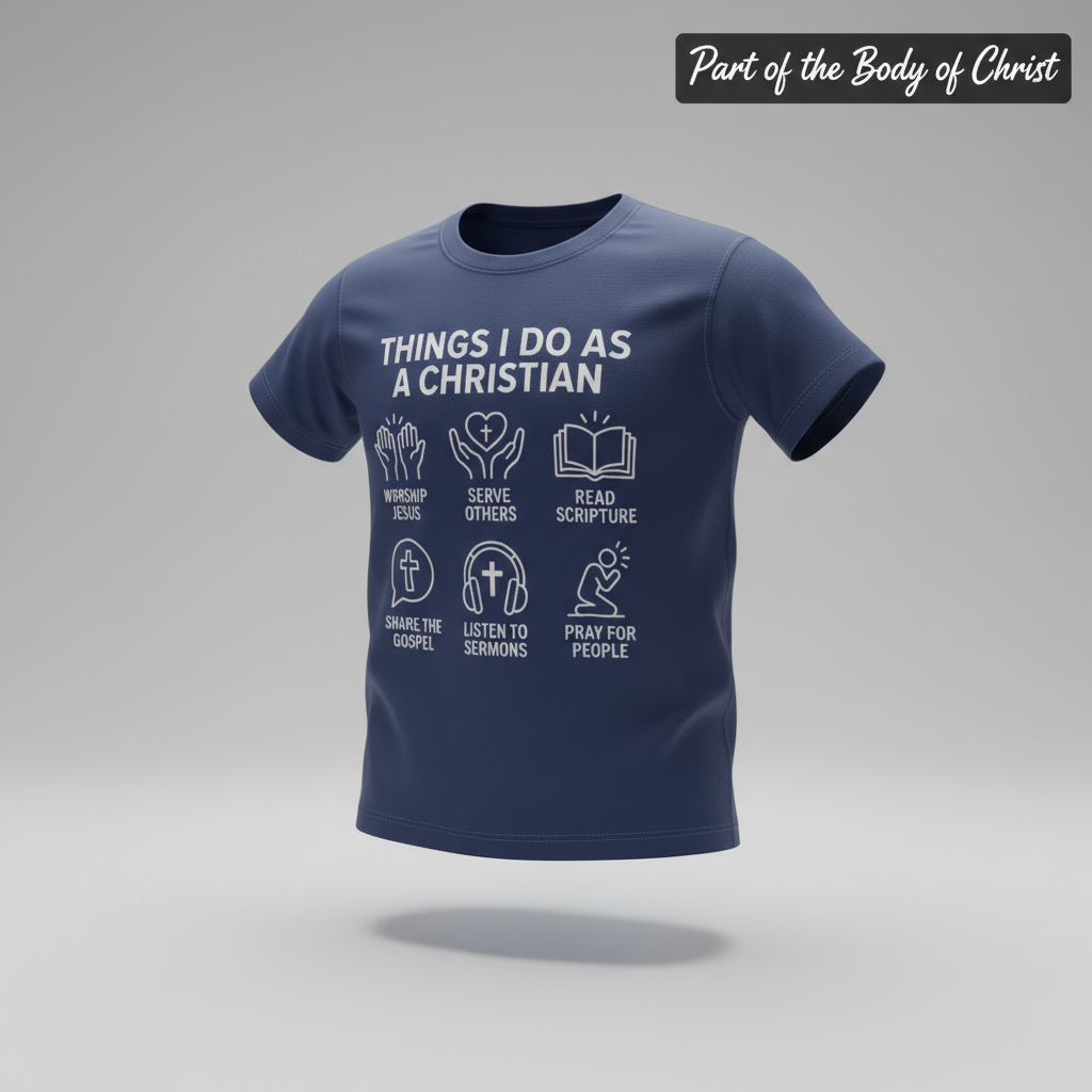 Things I Do As A Christian T-Shirt_3d_float