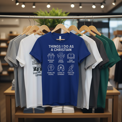 Things I Do As A Christian T-Shirt_boutique_rack