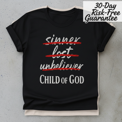 Child of God Identity T-Shirt_stacked_flatlay