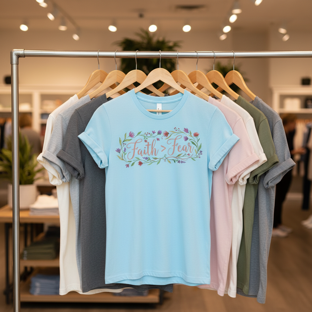 Faith Over Fear T-Shirt_boutique_rack