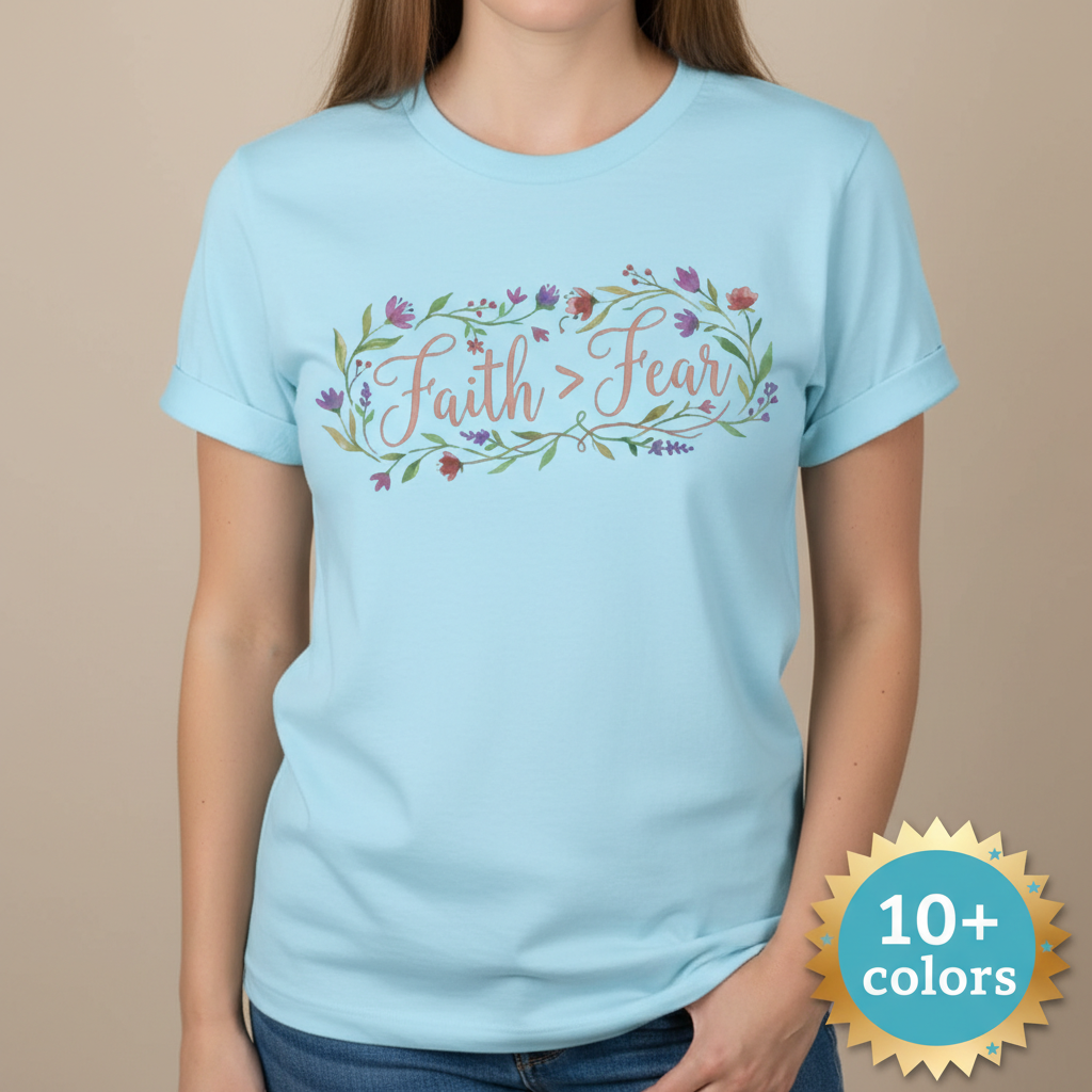 Faith Over Fear T-Shirt_badge