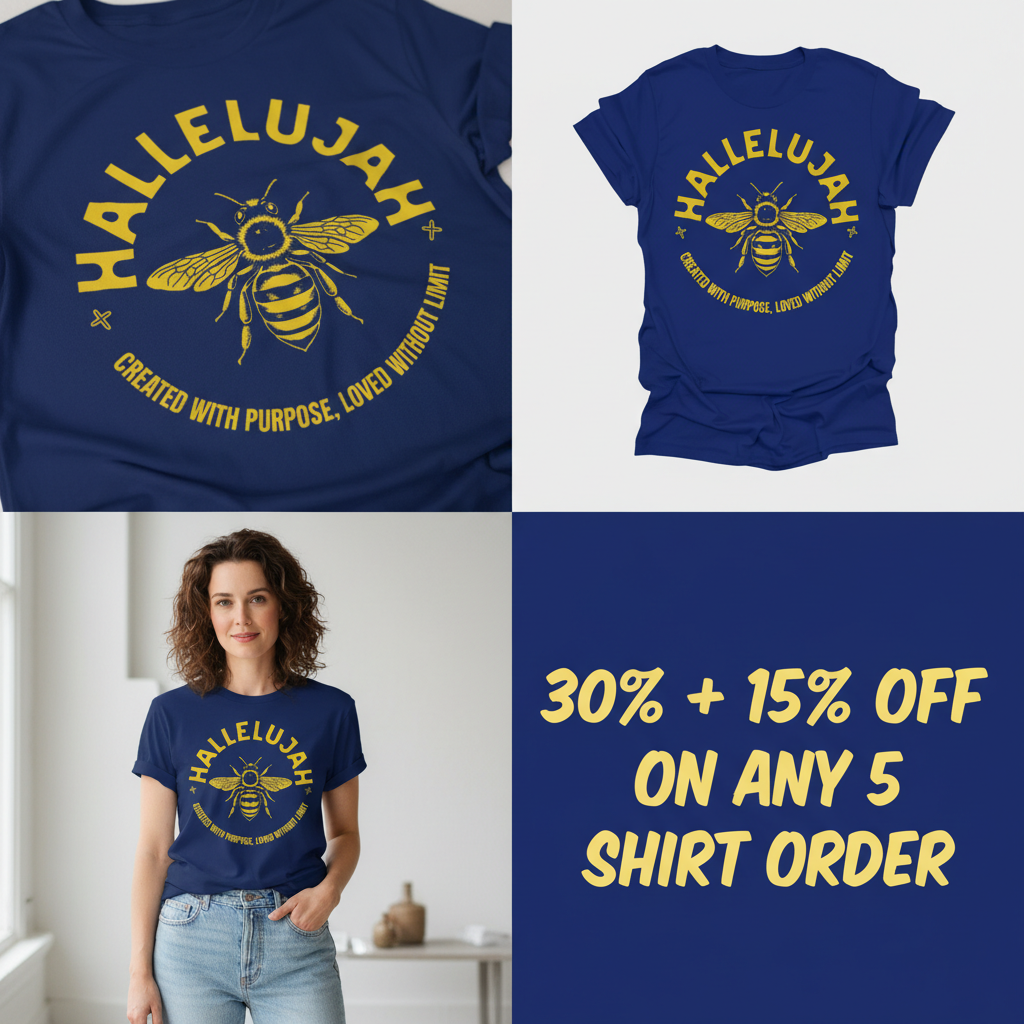 Hallelujah Bee Purpose T-Shirt_4_panel
