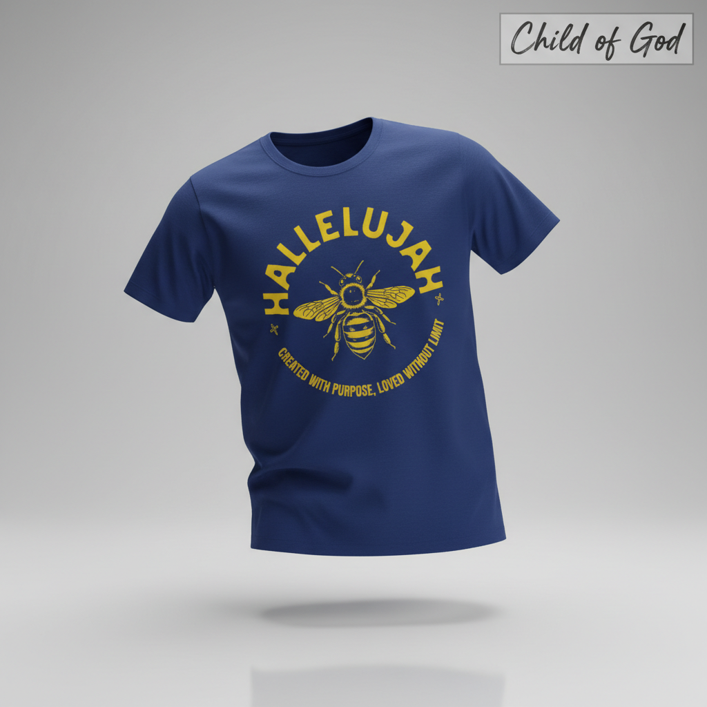 Hallelujah Bee Purpose T-Shirt_3d_float