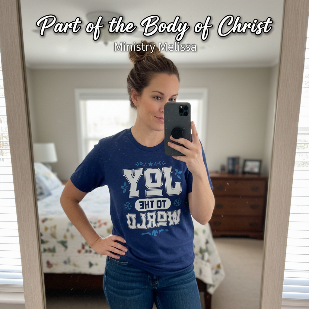 Joy to the World T-Shirt_mirror_selfie