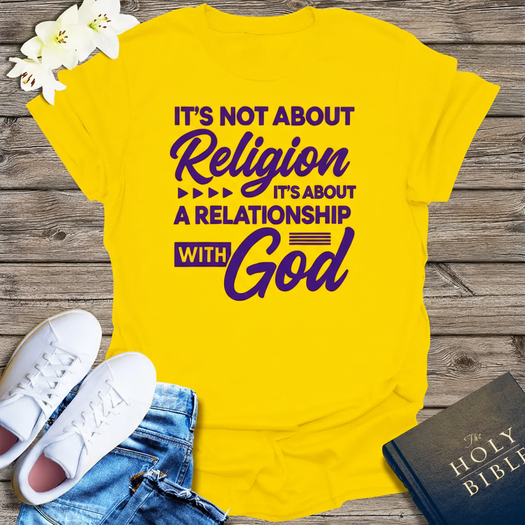 Relationship with God T-Shirt_dual_model_life