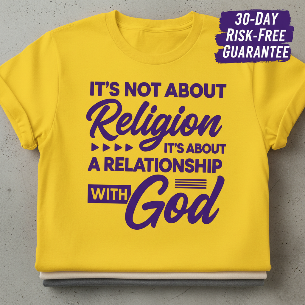 Relationship with God T-Shirt_stacked_flatlay