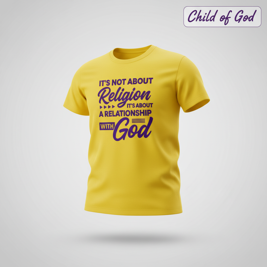 Relationship with God T-Shirt_3d_float