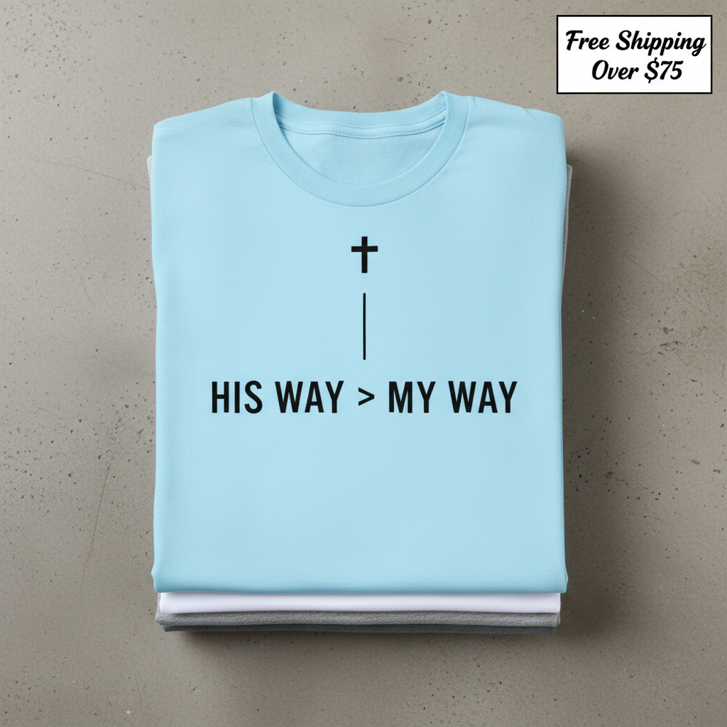 His Way > My Way T-Shirt_stacked_flatlay
