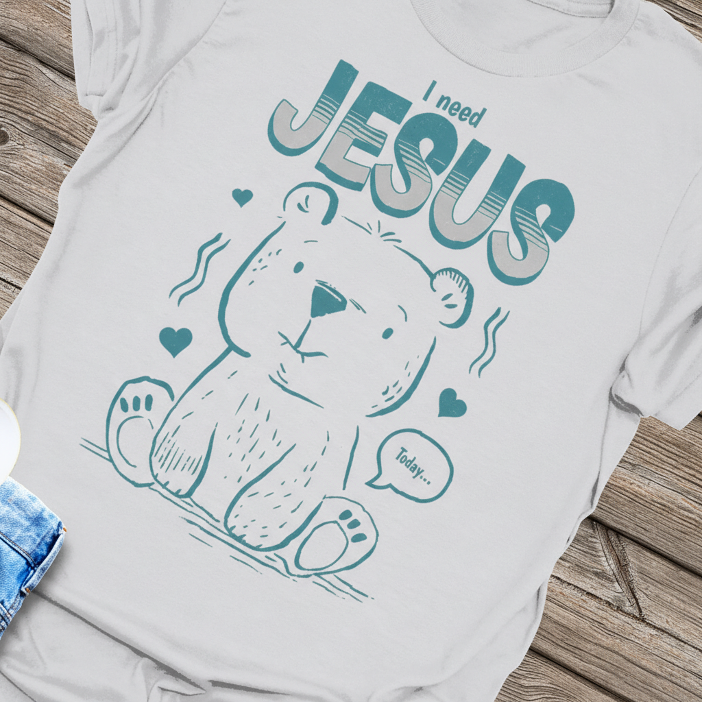 I Need Jesus Bear T-Shirt_extreme_za