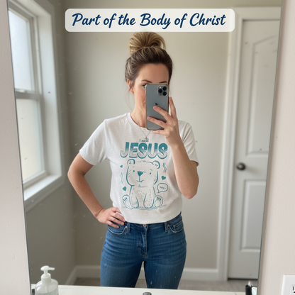 I Need Jesus Bear T-Shirt_mirror_selfie