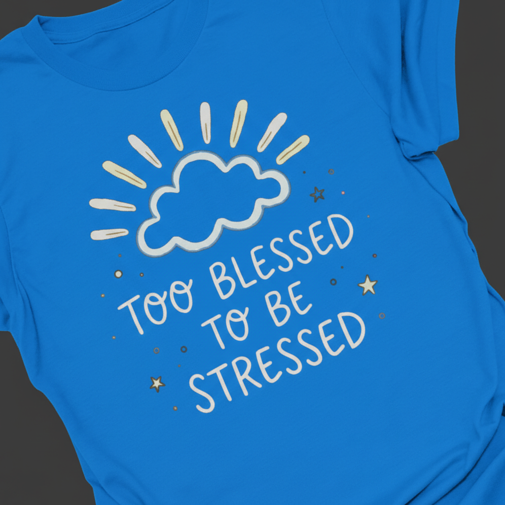 Too Blessed to Be Stressed T-Shirt_extreme_za